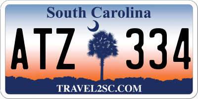 SC license plate ATZ334