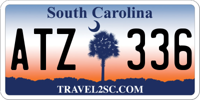 SC license plate ATZ336