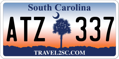 SC license plate ATZ337