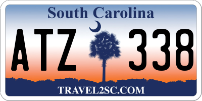 SC license plate ATZ338
