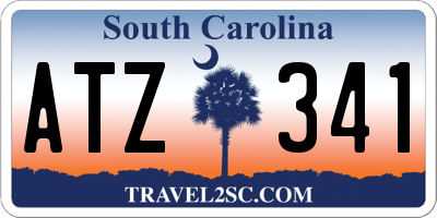 SC license plate ATZ341