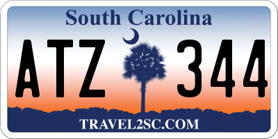 SC license plate ATZ344
