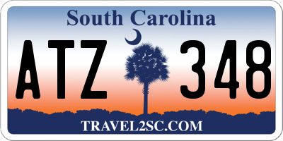 SC license plate ATZ348