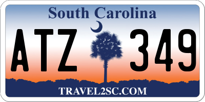 SC license plate ATZ349