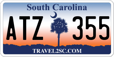 SC license plate ATZ355
