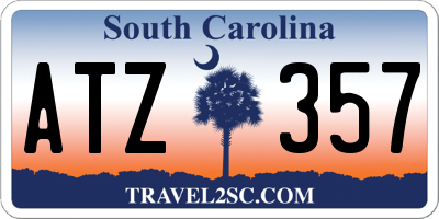 SC license plate ATZ357