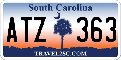 SC license plate ATZ363