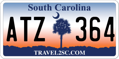 SC license plate ATZ364