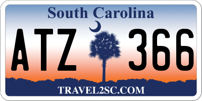 SC license plate ATZ366
