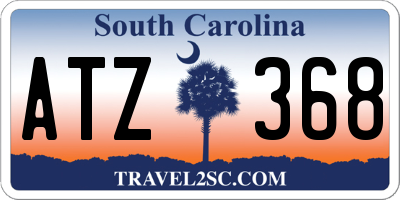 SC license plate ATZ368