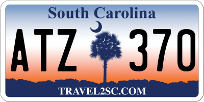 SC license plate ATZ370