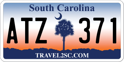 SC license plate ATZ371