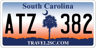 SC license plate ATZ382