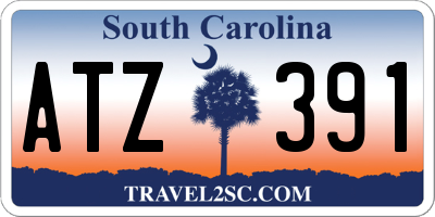SC license plate ATZ391