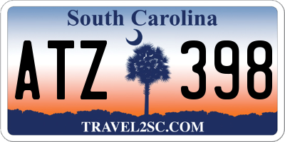 SC license plate ATZ398
