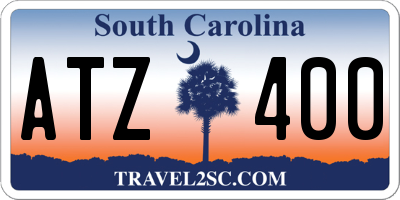 SC license plate ATZ400