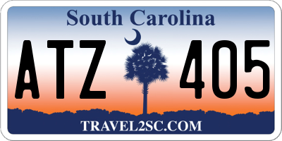 SC license plate ATZ405