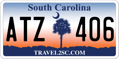 SC license plate ATZ406