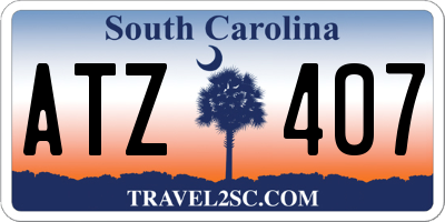 SC license plate ATZ407