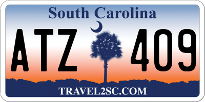 SC license plate ATZ409
