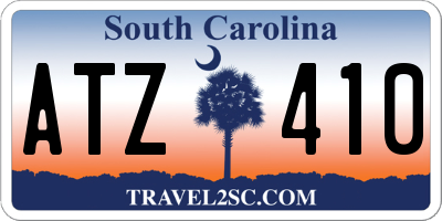 SC license plate ATZ410