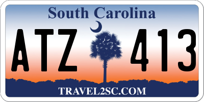 SC license plate ATZ413