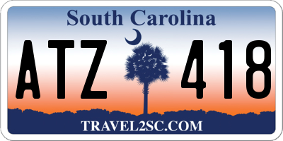 SC license plate ATZ418