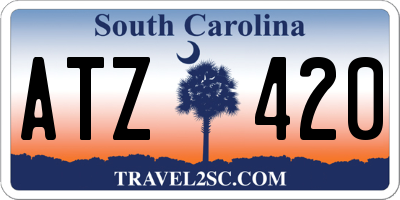 SC license plate ATZ420