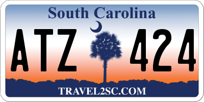 SC license plate ATZ424
