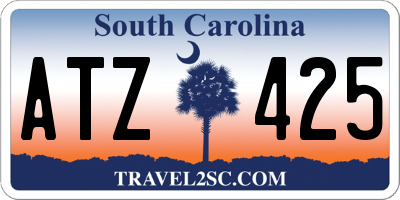SC license plate ATZ425