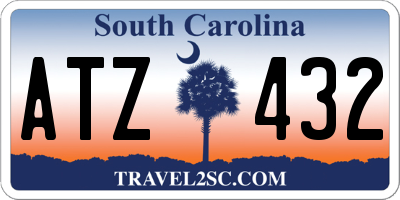 SC license plate ATZ432