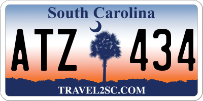 SC license plate ATZ434