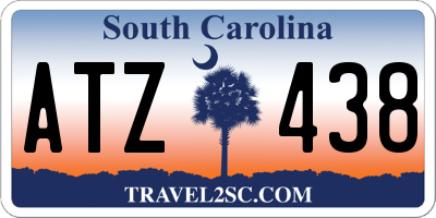 SC license plate ATZ438