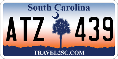 SC license plate ATZ439