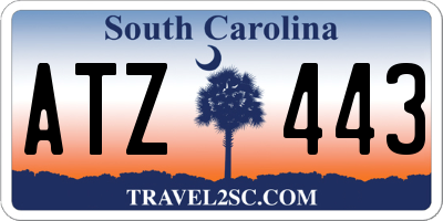 SC license plate ATZ443