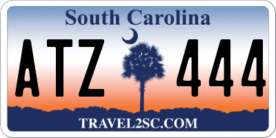SC license plate ATZ444