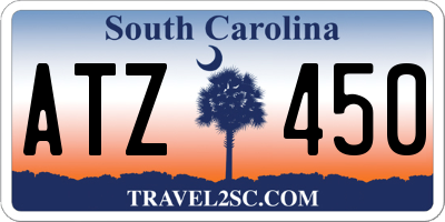 SC license plate ATZ450