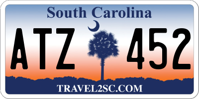 SC license plate ATZ452