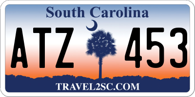 SC license plate ATZ453