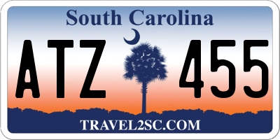 SC license plate ATZ455