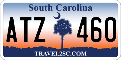 SC license plate ATZ460