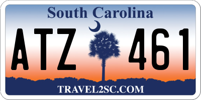 SC license plate ATZ461