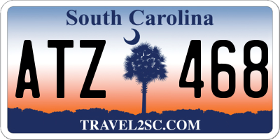 SC license plate ATZ468