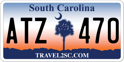 SC license plate ATZ470