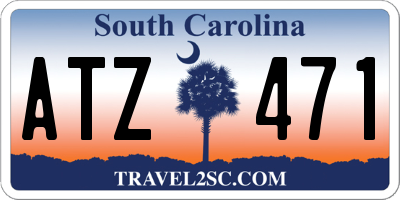 SC license plate ATZ471