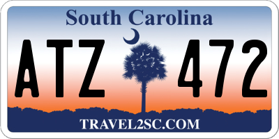 SC license plate ATZ472