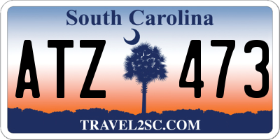 SC license plate ATZ473