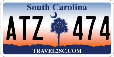 SC license plate ATZ474