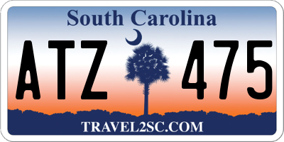 SC license plate ATZ475