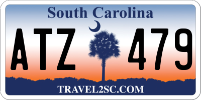 SC license plate ATZ479